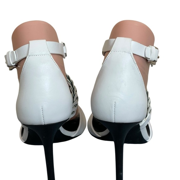 Michael Kors Collection Miriam in Optic White‎ with  framing Strap size 38 (8) - Picture 7 of 13